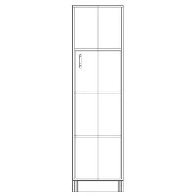 Шафа-Пенал Тиса Мебель ШС-420 Дуб сонома 166x35x45 см