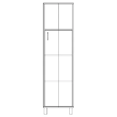 Шафа-Пенал Тиса Мебель ШС-421 Дуб сонома 166x35x45 см
