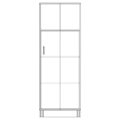 Шафа-Пенал Тиса Мебель ШС-622 Дуб сонома 166x35x60 см