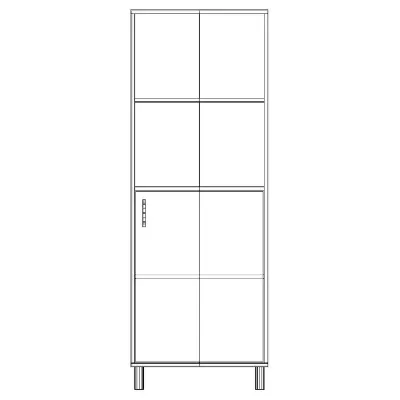 Шафа-Пенал Тиса Мебель ШС-625 Дуб сонома 166x35x60 см