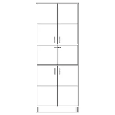 Шафа-Пенал Тиса Мебель ШС-830 Дуб сонома 205x35x80 см