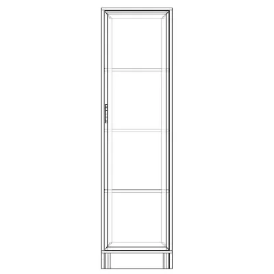 Шафа-Пенал Тиса Мебель ШС-418 Дуб сонома 166x35x45 см