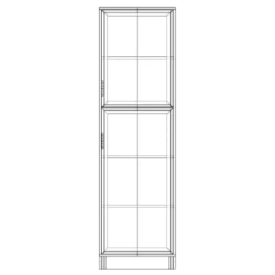 Шафа-Пенал Тиса Мебель ШС-606 Дуб сонома 205x35x60 см
