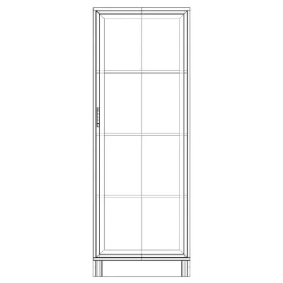 Шафа-Пенал Тиса Мебель ШС-620 Дуб сонома 166x35x60 см