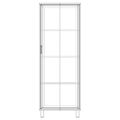 Шафа-Пенал Тиса Мебель ШС-621 Дуб сонома 166x35x60 см