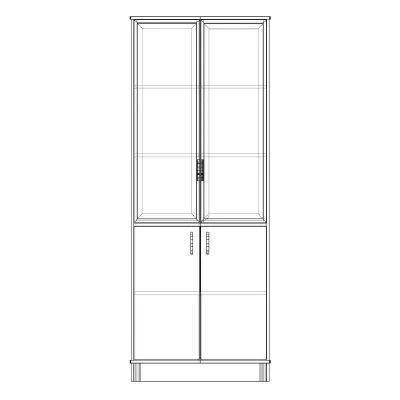 Шафа-Пенал Тиса Мебель ШС-806 Дуб сонома 205x35x80 см