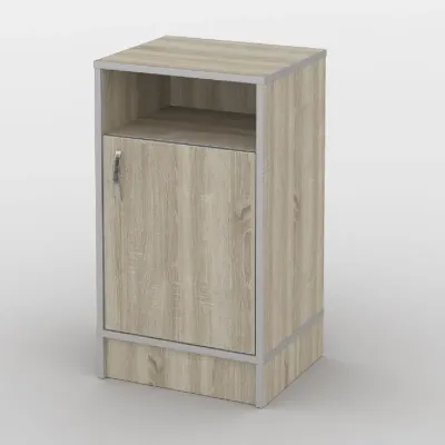 Тумба офісна Тиса Мебель ТМ-104 1 Сонома 75x35x40 см