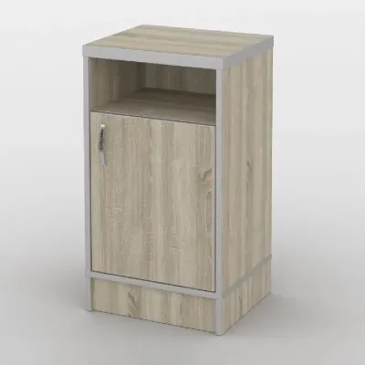 Тумба офисная Тиса Мебель ТМ-105 1 Сонома 76x35x40 см