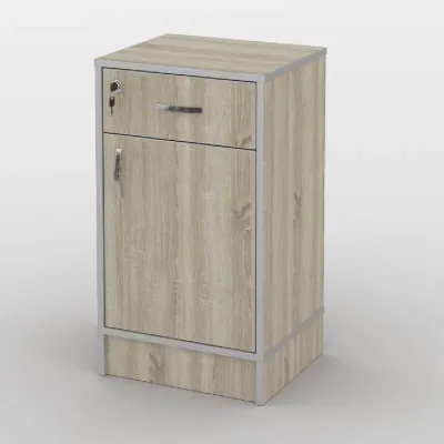 Тумба офісна Тиса Мебель ТМ-108 1 Сонома 75x35x40 см