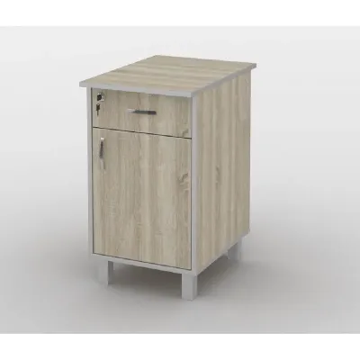 Тумба офісна Тиса Мебель ТМ-110 2 Сонома 75x60x40 см