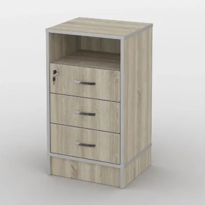 Тумба офисная Тиса Мебель ТМ-112 1 Сонома 75x35x40 см