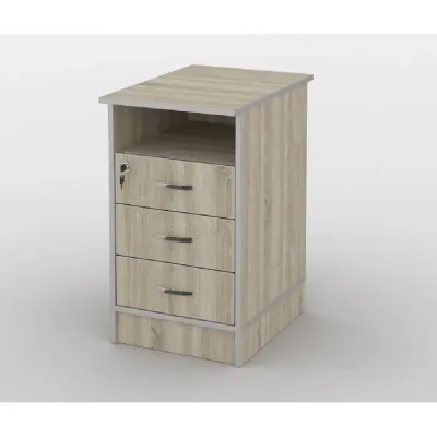 Тумба офісна Тиса Мебель ТМ-112 2 Сонома 75x60x40 см