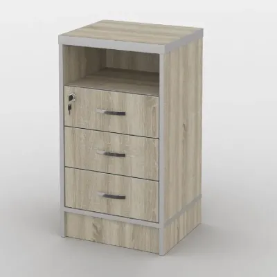 Тумба офисная Тиса Мебель ТМ-113 1 Сонома 76x35x40 см