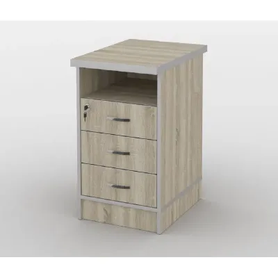 Тумба офісна Тиса Мебель ТМ-113 2 Сонома 76x60x40 см