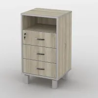 Тумба офисная Тиса Мебель ТМ-114 1 Сонома 75x35x40 см
