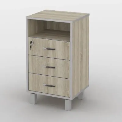 Тумба офісна Тиса Мебель ТМ-114 1 Сонома 75x35x40 см