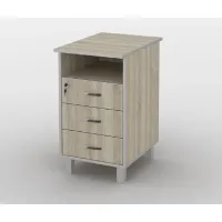 Тумба офісна Тиса Мебель ТМ-114 2 Сонома 75x60x40 см