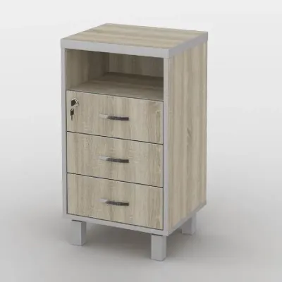 Тумба офісна Тиса Мебель ТМ-115 1 Сонома 76x35x40 см