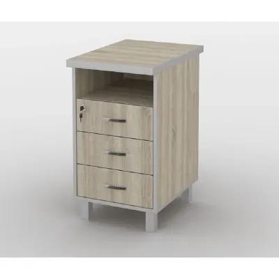 Тумба офісна Тиса Мебель ТМ-115 2 Сонома 76x60x40 см