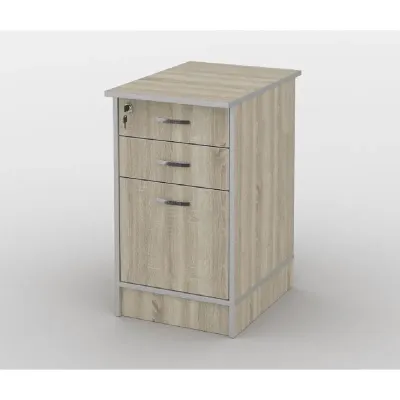 Тумба офісна Тиса Мебель ТМ-116 2 Сонома 75x60x40 см