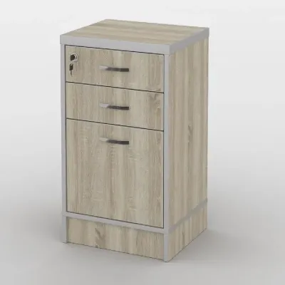 Тумба офісна Тиса Мебель ТМ-117 1 Сонома 76x35x40 см