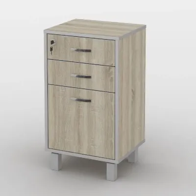 Тумба офісна Тиса Мебель ТМ-118 1 Сонома 75x35x40 см