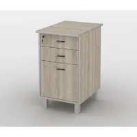 Тумба офисная Тиса Мебель ТМ-118 2 Сонома 75x60x40 см
