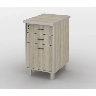 Тумба офісна Тиса Мебель ТМ-119 2 Сонома 76x60x40 см