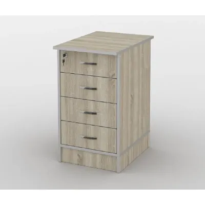 Тумба офісна Тиса Мебель ТМ-120 2 Сонома 75x60x40 см