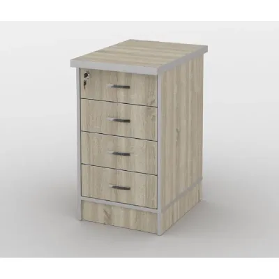 Тумба офісна Тиса Мебель ТМ-121 2 Сонома 76x60x40 см