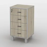 Тумба офісна Тиса Мебель ТМ-122 1 Сонома 75x35x40 см