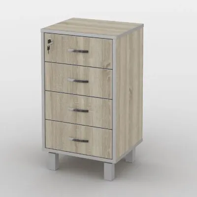 Тумба офісна Тиса Мебель ТМ-122 1 Сонома 75x35x40 см