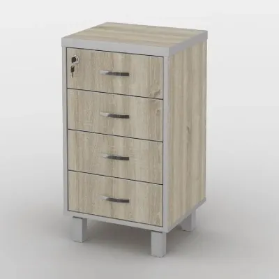 Тумба офісна Тиса Мебель ТМ-123 1 Сонома 76x35x40 см