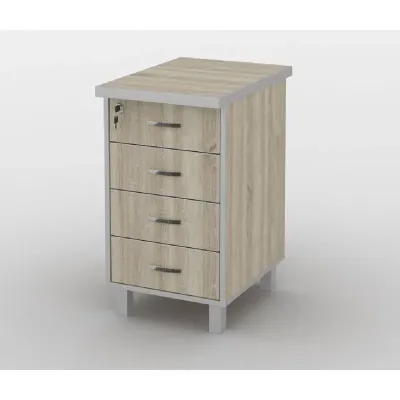 Тумба офісна Тиса Мебель ТМ-123 2 Сонома 76x60x40 см