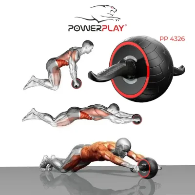 Колесо для пресу PowerPlay 4326 зі зворотним механізмом Чорно-червоне Колесо для пресу PowerPlay 4326 зі зворотним механізмом Чорно-червоне