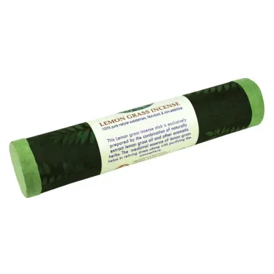 Пахощі Тибетські Himalayan Inc Лемонграс Lemongrass Подарункова упаковка 20х4х4 см Зелений (25650)