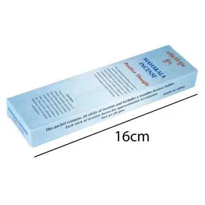 Благовония Тибетские Gangchen Махакала Mahakala + Керамическая подставка 16х4,4х1,8 см Голубой (25970)