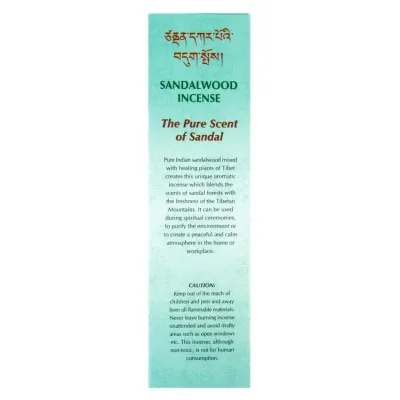 Пахощі Тибетські Gangchen Сандал Sandal 20 шт. 16х4,4х1,8 см Бірюзовий (25971)