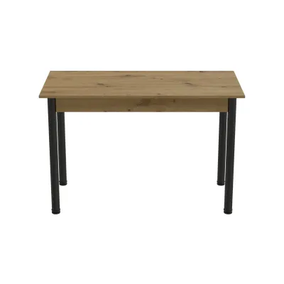 Стіл кухонний Ferrum-decor Беніта 75x120x60 Чорний ДСП Дуб Артізан 16мм (BEN0006) Стіл кухонний Ferrum-decor Беніта 75x120x60 Чорний ДСП Дуб Артізан 16мм (BEN0006)