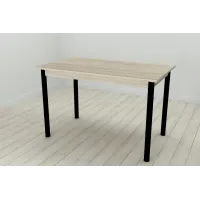 Стіл кухонний Ferrum-decor Беніта 75x120x60 Чорний ДСП Сонома 16мм (BEN0004) Стіл кухонний Ferrum-decor Беніта 75x120x60 Чорний ДСП Сонома 16мм (BEN0004)