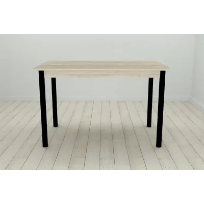 Стіл кухонний Ferrum-decor Беніта 75x120x70 Чорний ДСП Сонома 16мм (BEN0011) Стіл кухонний Ferrum-decor Беніта 75x120x70 Чорний ДСП Сонома 16мм (BEN0011)