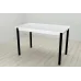 Стіл кухонний Ferrum-decor Беніта 75x120x80 Чорний ДСП Біле 16мм (BEN0015)