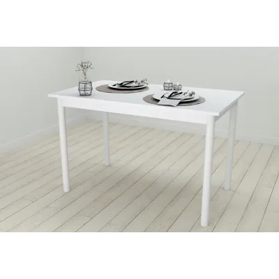 Стіл кухонний Ferrum-decor Беніта 75x120x60 Білий ДСП Біле 16мм (BEN0022)