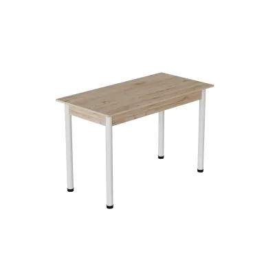 Стіл кухонний Ferrum-decor Беніта 75x120x60 Білий ДСП Дуб Сан-Маріно 16мм (BEN0023)