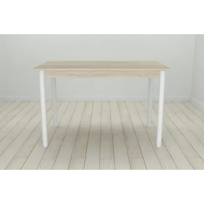Стіл кухонний Ferrum-decor Беніта 75x120x60 Білий ДСП Сонома 16мм (BEN0025)