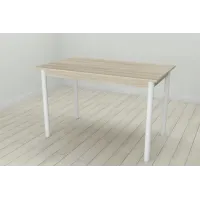 Стіл кухонний Ferrum-decor Беніта 75x120x60 Білий ДСП Сонома 16мм (BEN0025)