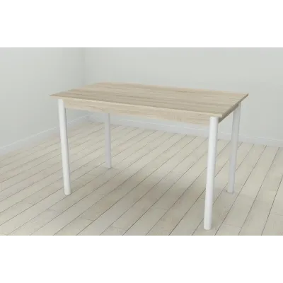 Стіл кухонний Ferrum-decor Беніта 75x120x70 Білий ДСП Сонома 16мм (BEN0032)