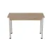 Стол кухонный Ferrum-decor Бенита 75x120x80 Белый ДСП Дуб Сан-Марино 16мм (BEN0037)