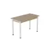 Стол кухонный Ferrum-decor Бенита 75x120x80 Белый ДСП Дуб Сан-Марино 16мм (BEN0037)
