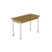 Стіл кухонний Ferrum-decor Беніта 75x120x80 Білий ДСП Дуб Артізан 16мм (BEN0041)